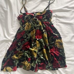 Free People Multicolor Velvet romper